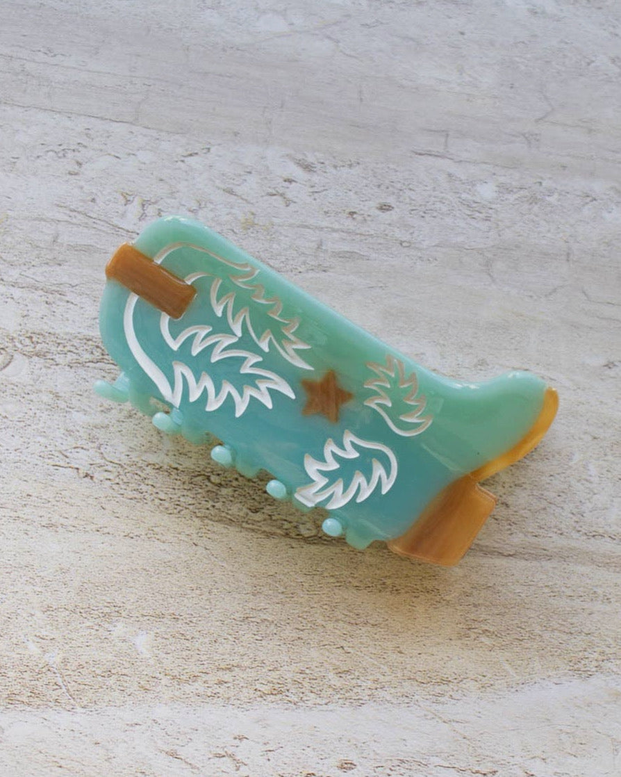 Cowgirl Boot Claw Clip - Imperfectly Perfect Boutique