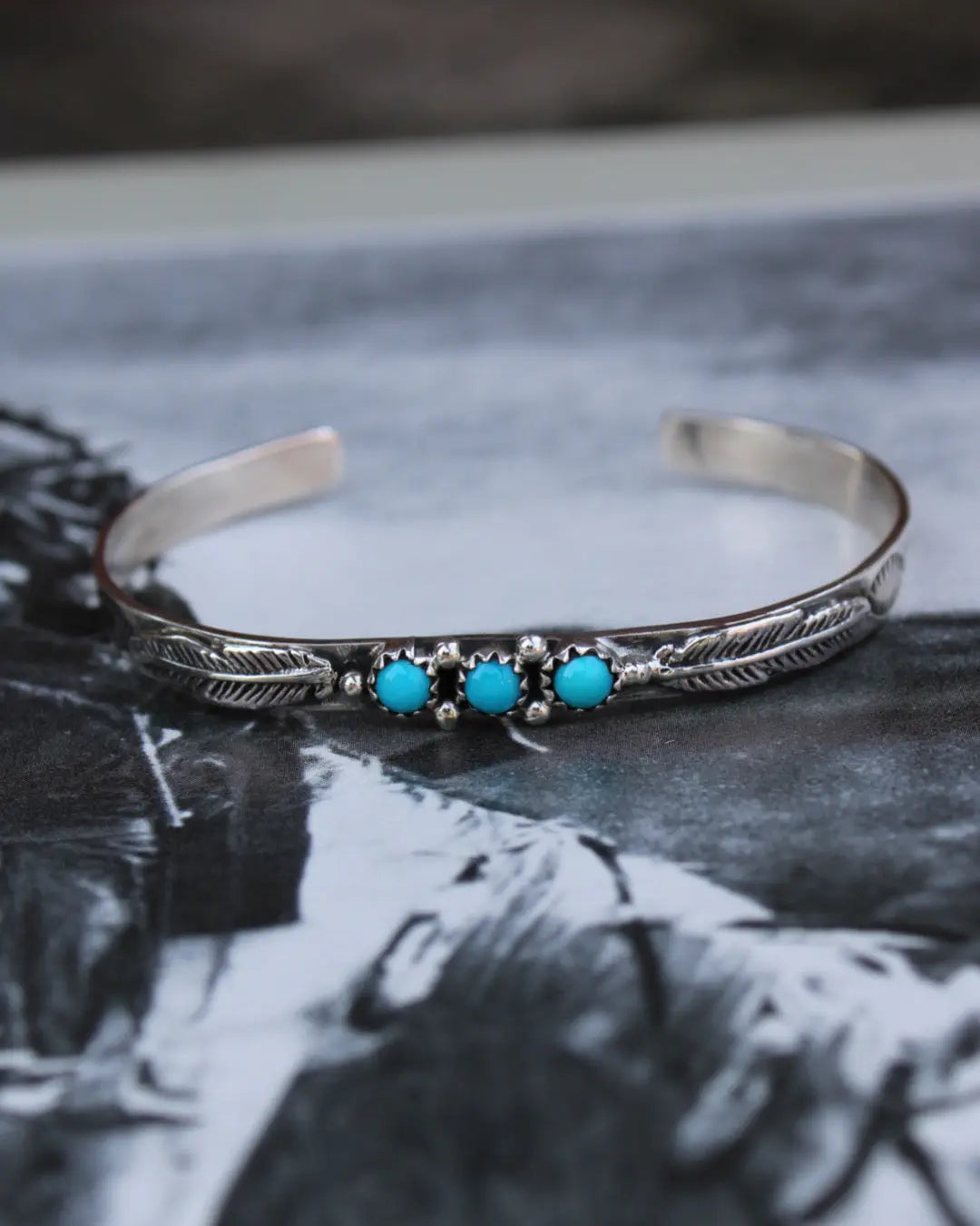 Feather Turquoise Bracelet - Imperfectly Perfect Boutique