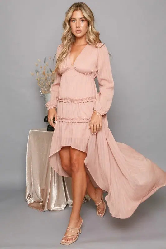 Kelsey High-Low Maxi Dress - Imperfectly Perfect Boutique