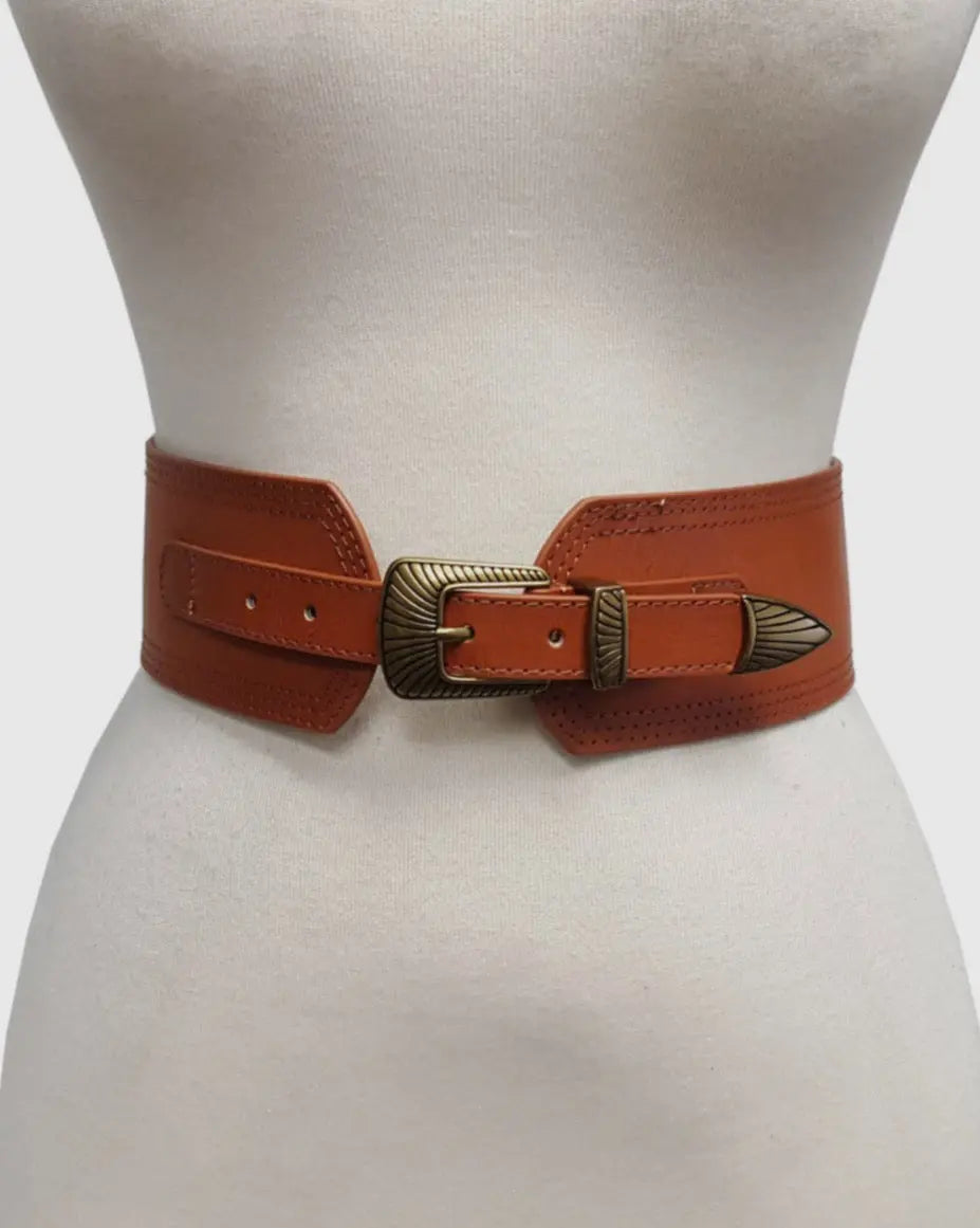 Loretta Wide Contour Western Belt - Imperfectly Perfect Boutique