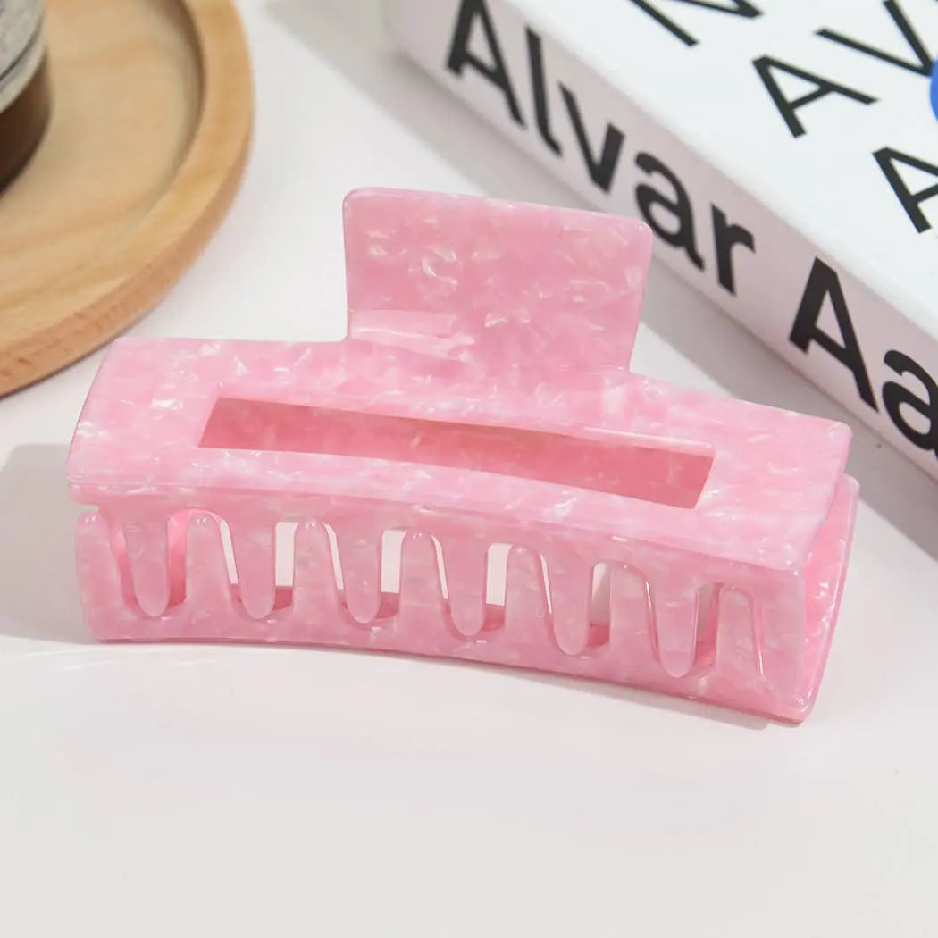 Vintage Oversized Square Acetate Claw Clip, Eco-Friendly - Imperfectly Perfect Boutique