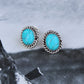 Turquoise Twisted Wire Earrings - Imperfectly Perfect Boutique