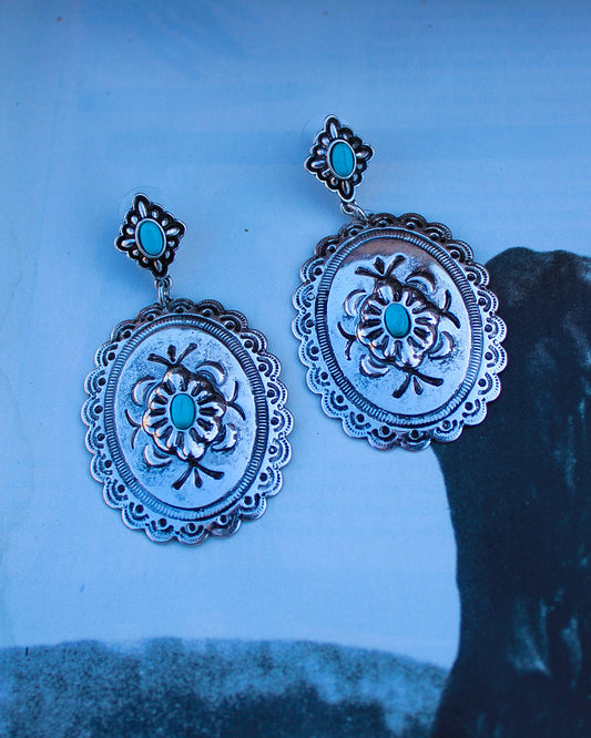 Dangle Concho Earrings - Imperfectly Perfect Boutique