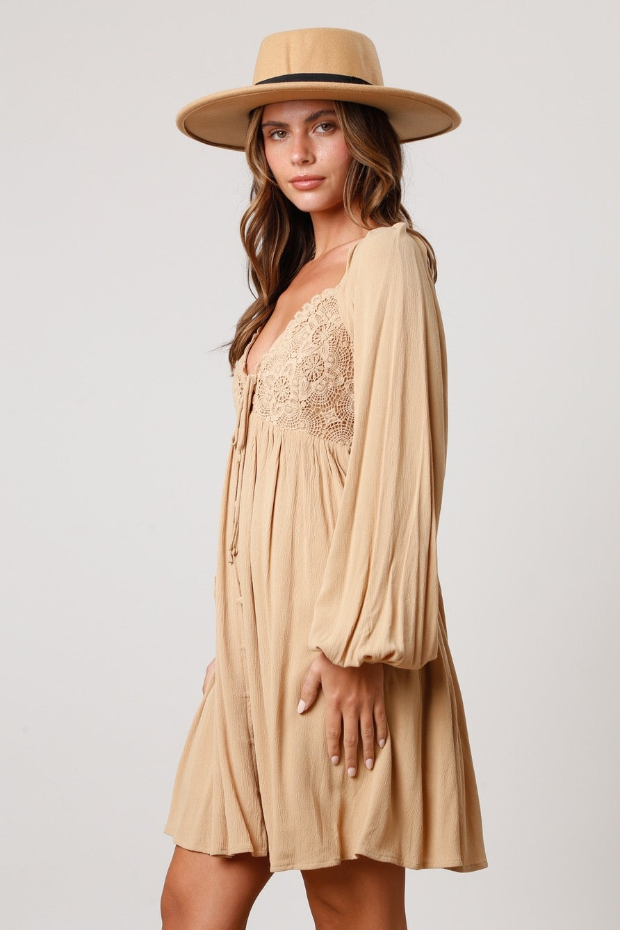 Lace Babydoll Dress - Imperfectly Perfect Boutique