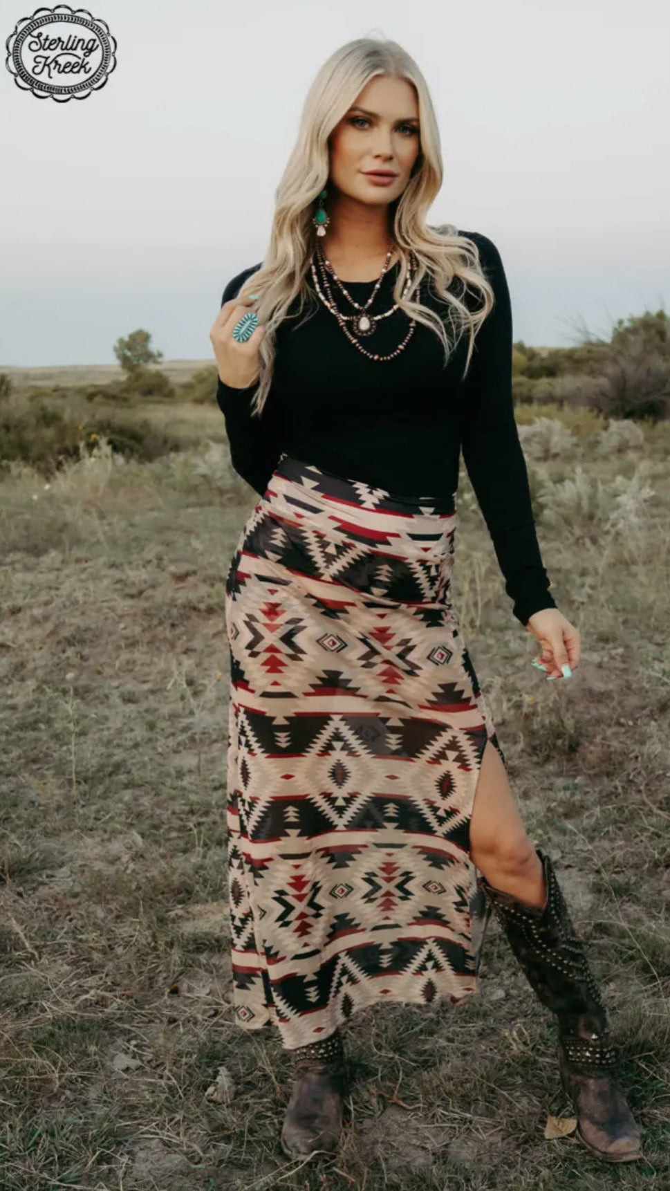 Santa Fe Slit Skirt - Imperfectly Perfect Boutique