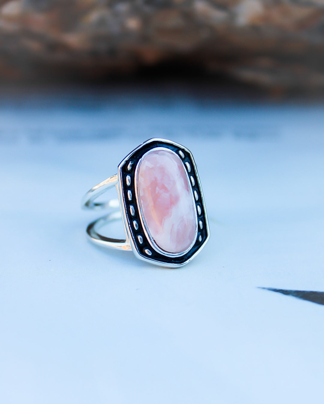 Pretty in Pink Sterling Silver Ring - Size 7 - Imperfectly Perfect Boutique