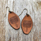"Dallas"  Handmade Tooled Leather Western Earrings - Imperfectly Perfect Boutique