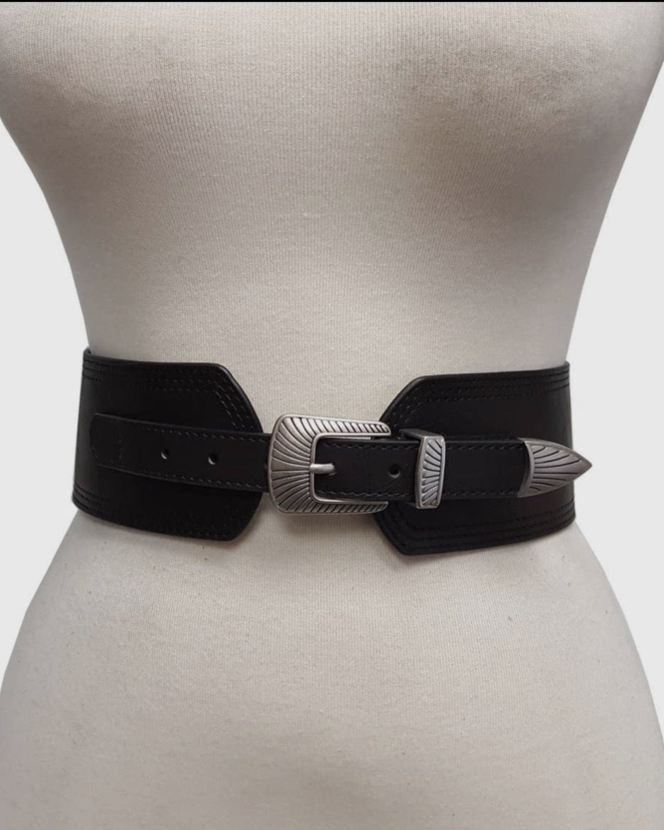 Loretta Wide Contour Western Belt - Imperfectly Perfect Boutique