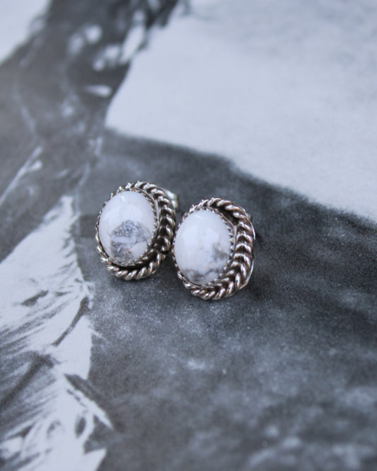 White Sterling Silver Earrings - Imperfectly Perfect Boutique