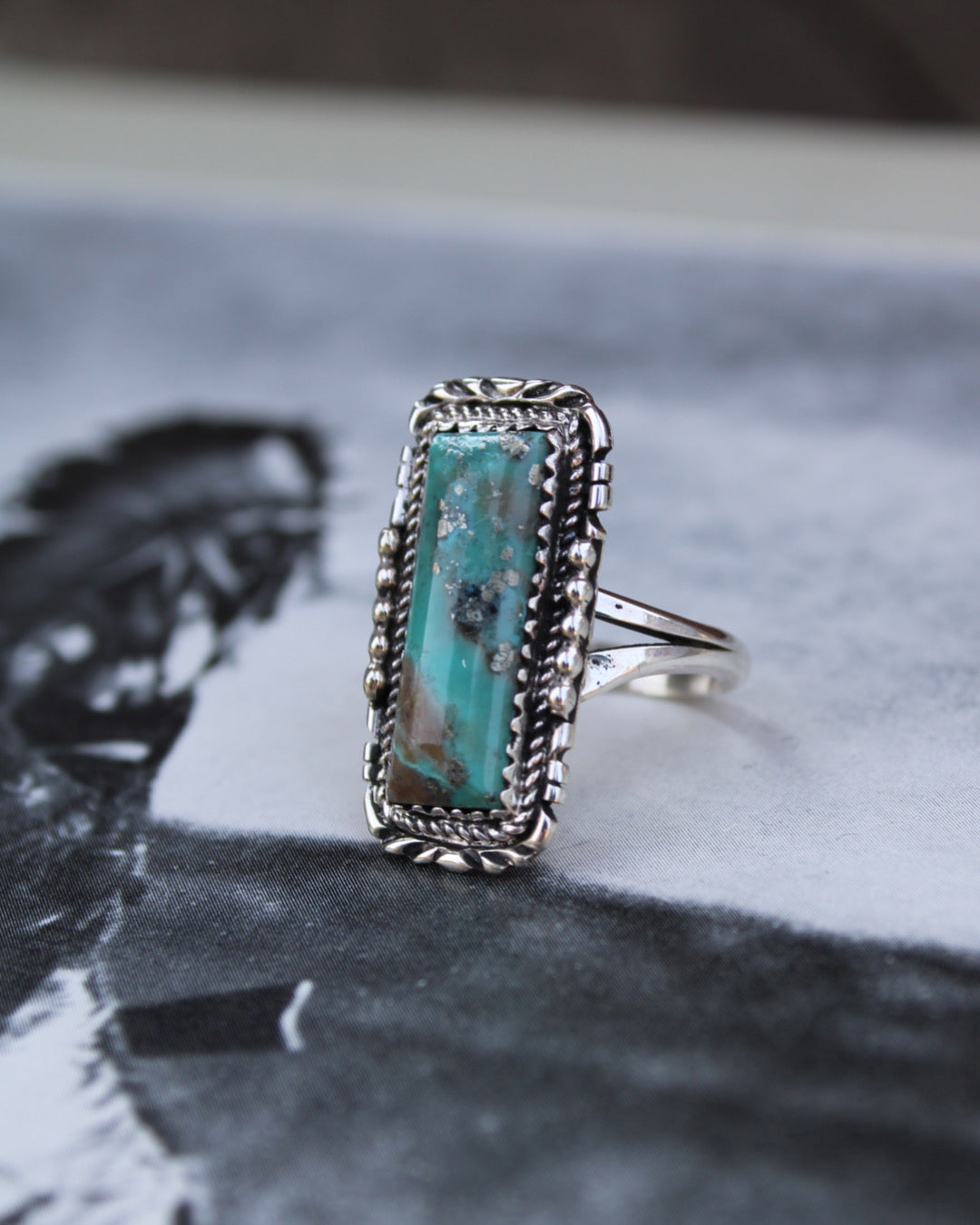 Rectangle Turquoise Ring - Imperfectly Perfect Boutique