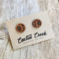 "Millie" Handmade Genuine Leather Stud Earrings - Imperfectly Perfect Boutique