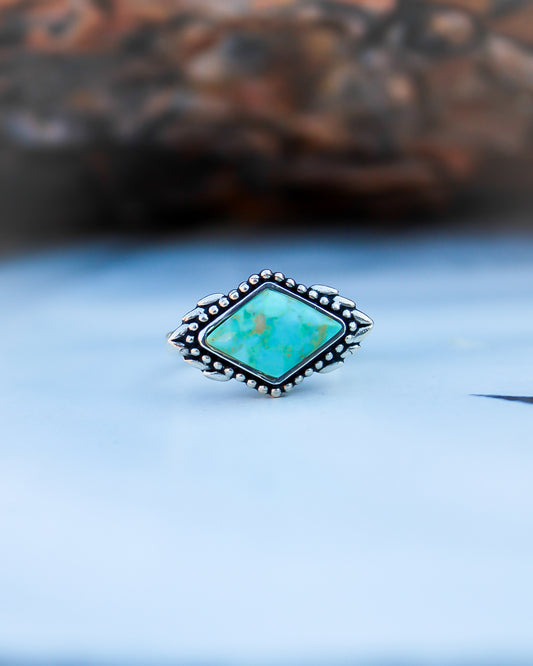 Anemone Turquoise Ring - Size 7 - Imperfectly Perfect Boutique