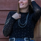 Studded Mesh Top - Imperfectly Perfect Boutique