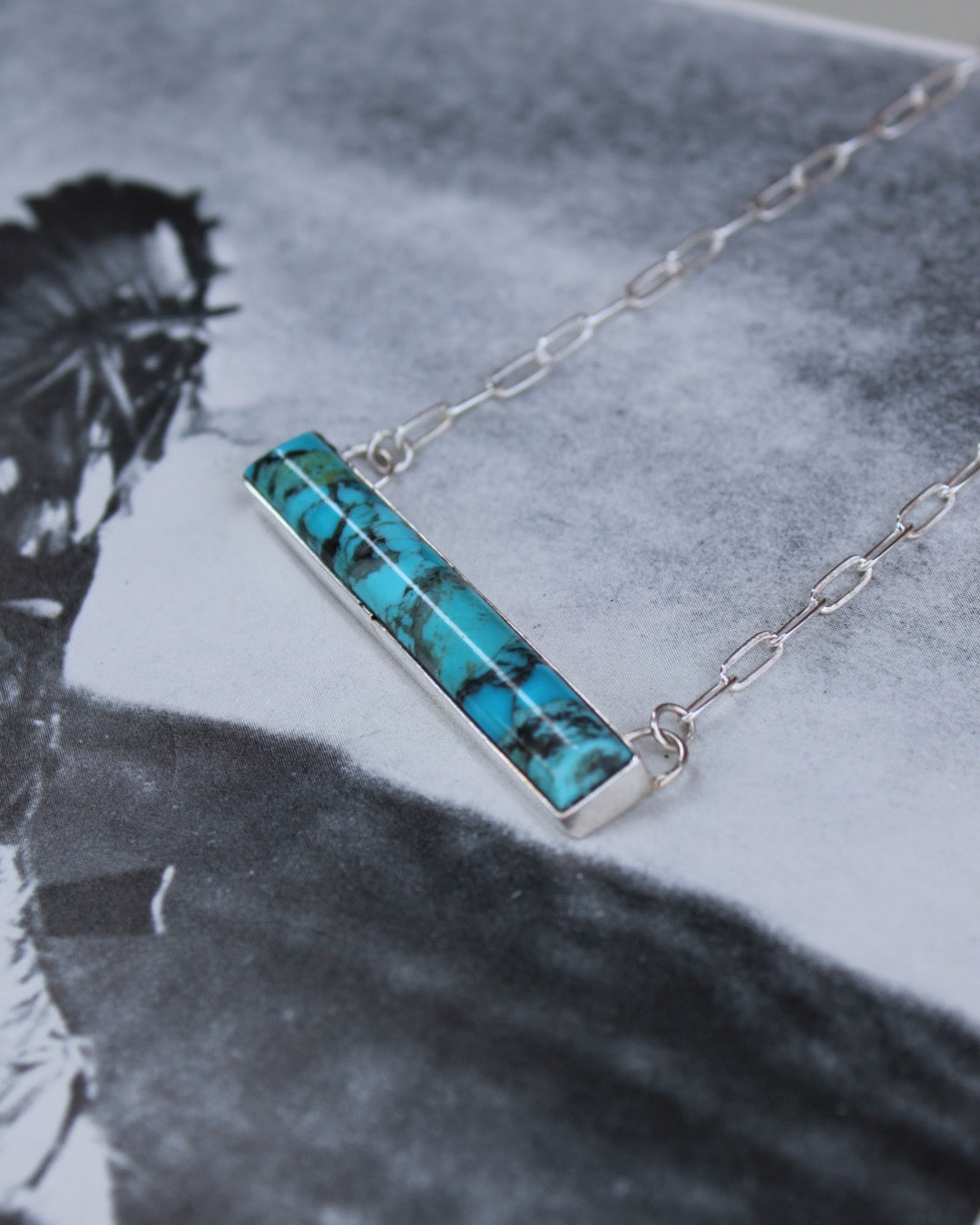 Turquoise Bar Necklace - Imperfectly Perfect Boutique
