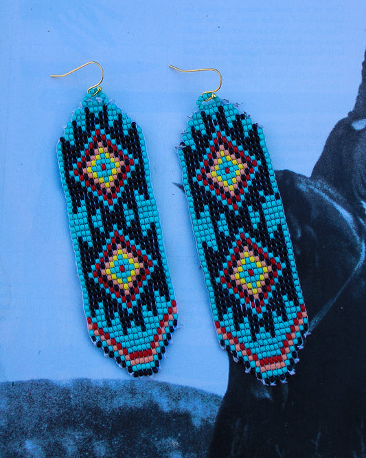 Aztec Seed Bead Earrings - Imperfectly Perfect Boutique