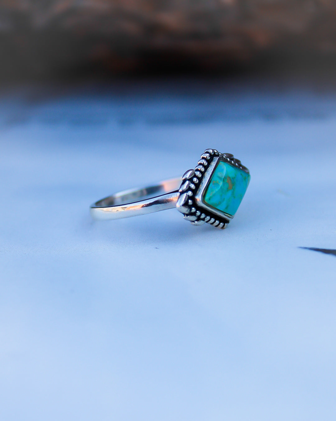 Anemone Turquoise Ring - Size 7 - Imperfectly Perfect Boutique