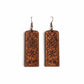 "Billie"  Tooled Western Leather Earrings Imperfectly Perfect Boutique