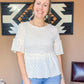 Boho Ruffle Mesh Top Imperfectly Perfect Boutique