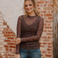 Bronzed Bloom Mesh Top - Imperfectly Perfect Boutique