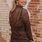 Bronzed Bloom Mesh Top - Imperfectly Perfect Boutique