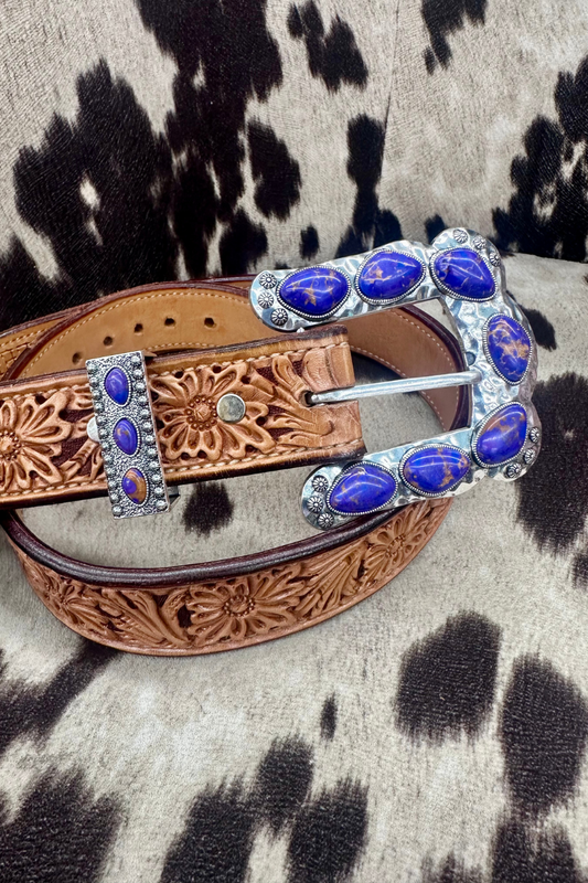 Purple Stone Western Buckle