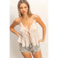 Layered Tie-Front Camisole Top - Imperfectly Perfect Boutique