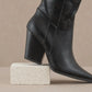 Cheyenne Knee High Western Boots - Black Oasis Society