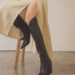 Cheyenne Knee High Western Boots - Black - Imperfectly Perfect Boutique
