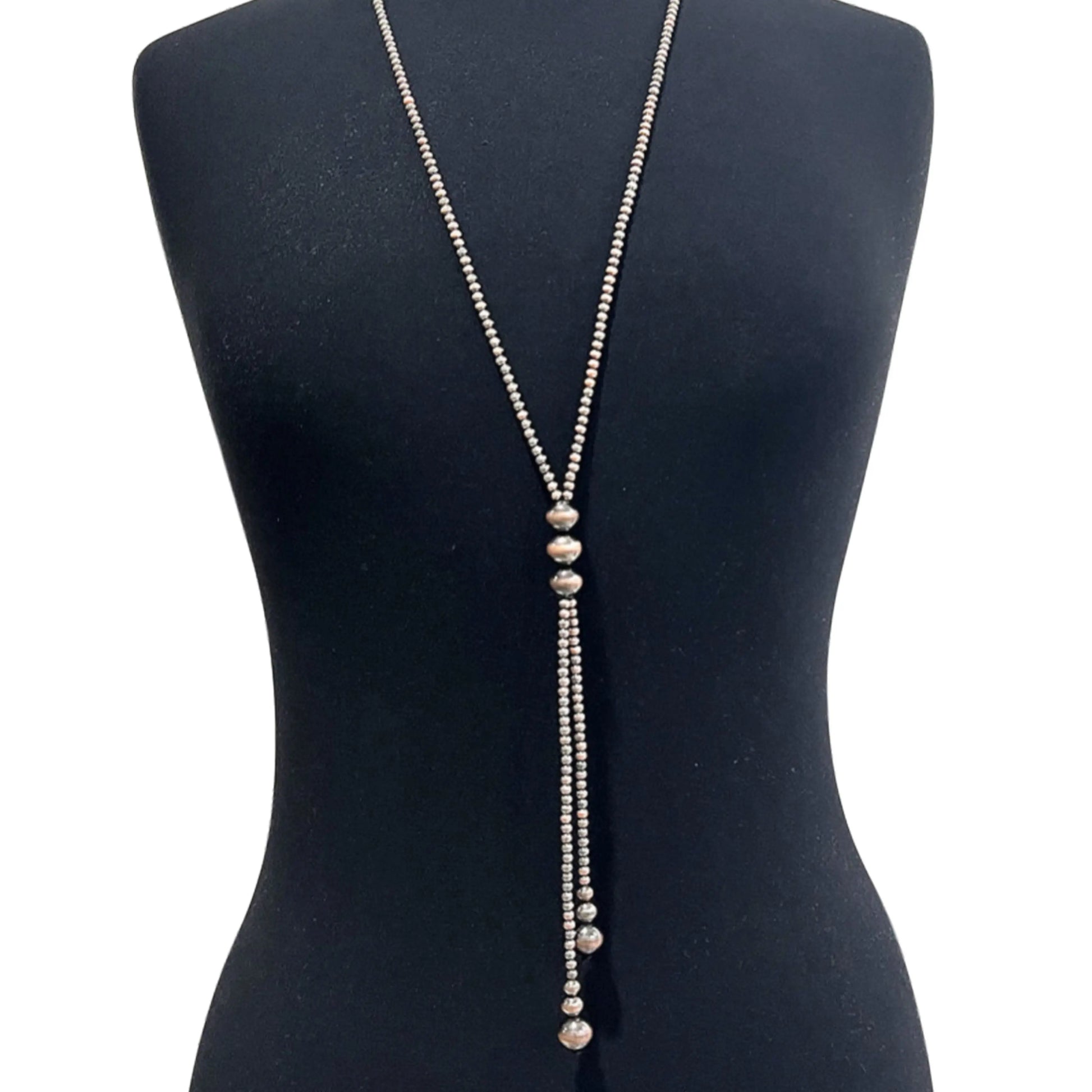 Copper Beaded Lariat Neckla Imperfectly Perfect Boutique