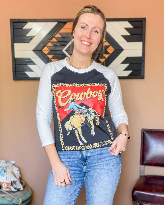 Cowboy Vintage Graphic Top Imperfectly Perfect Boutique