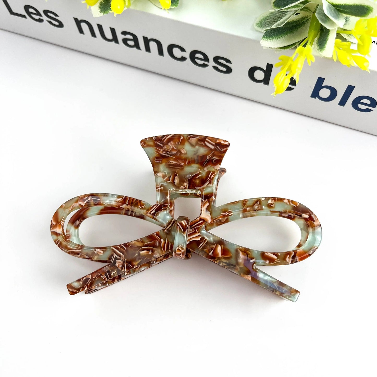 Hollow Bow Hair Clip, Acetate Date Night Hair Accessory - Imperfectly Perfect Boutique