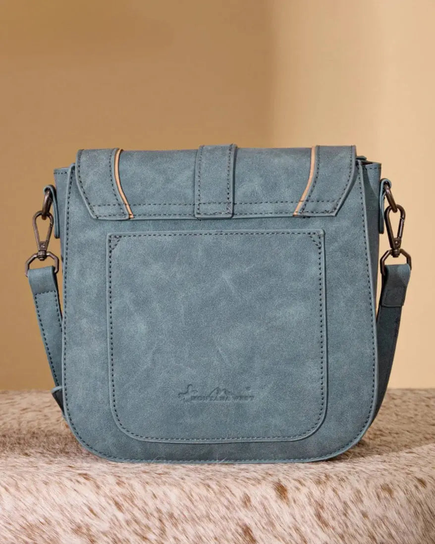 Desert Dune Aztec Crossbody Bag - Denim Imperfectly Perfect Boutique