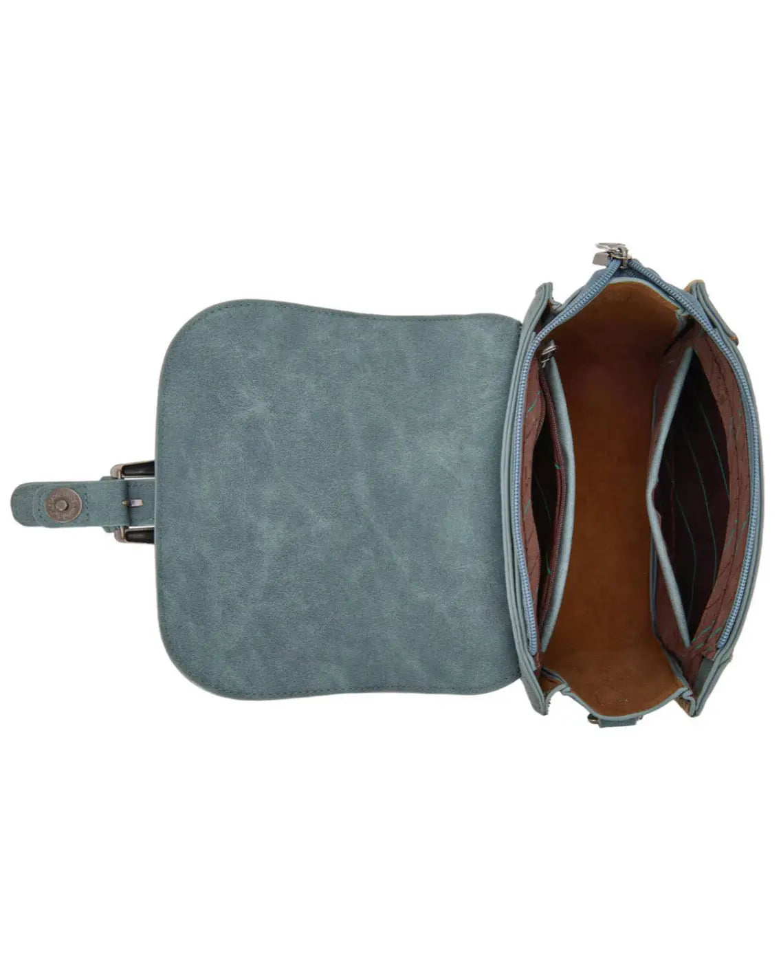 Desert Dune Aztec Crossbody Bag - Denim Imperfectly Perfect Boutique