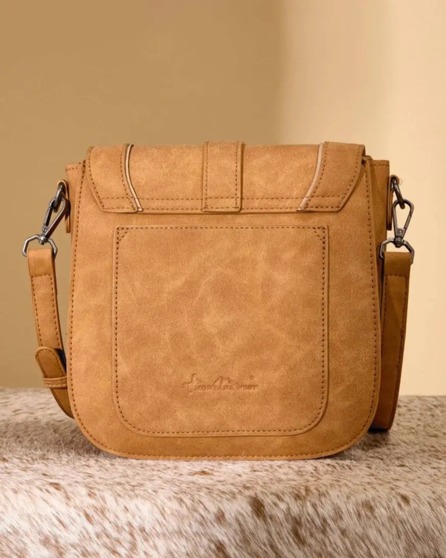 Desert Dune Aztec Crossbody Bag - Tan - Imperfectly Perfect Boutique