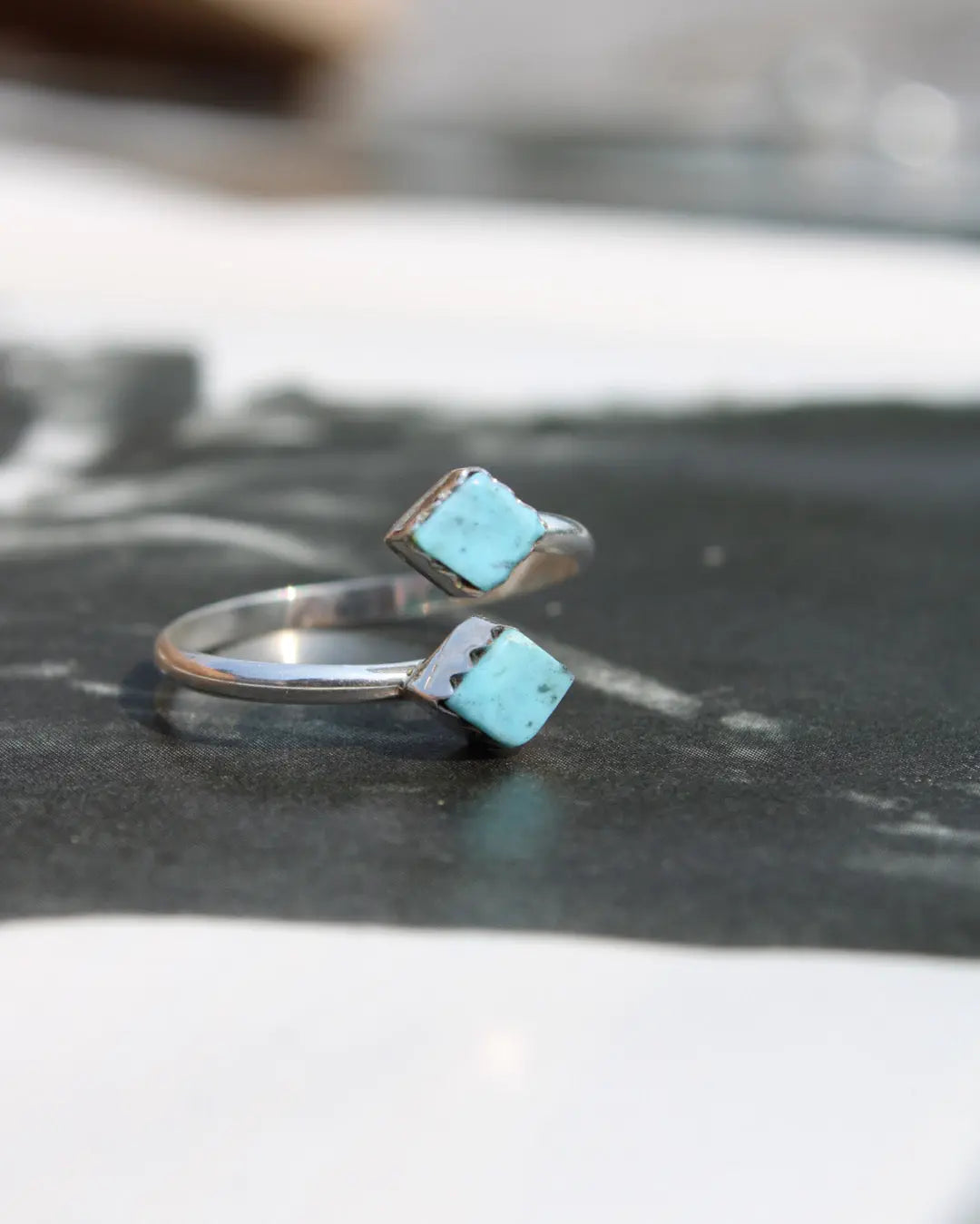 Diamond Turquoise Ring Imperfectly Perfect Boutique