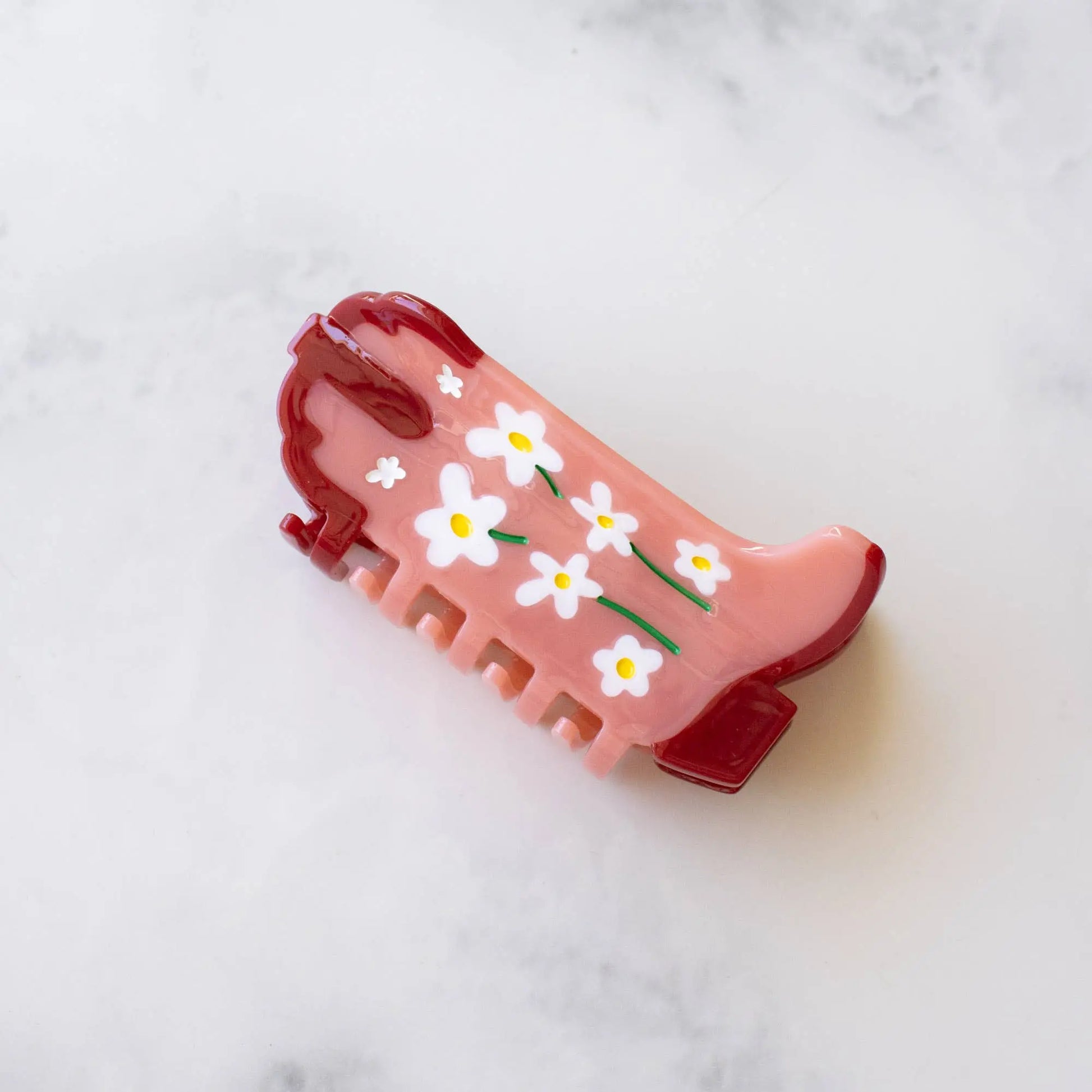 Eco Daisy Flower Cowboy Boots Claw Clip Imperfectly Perfect Boutique
