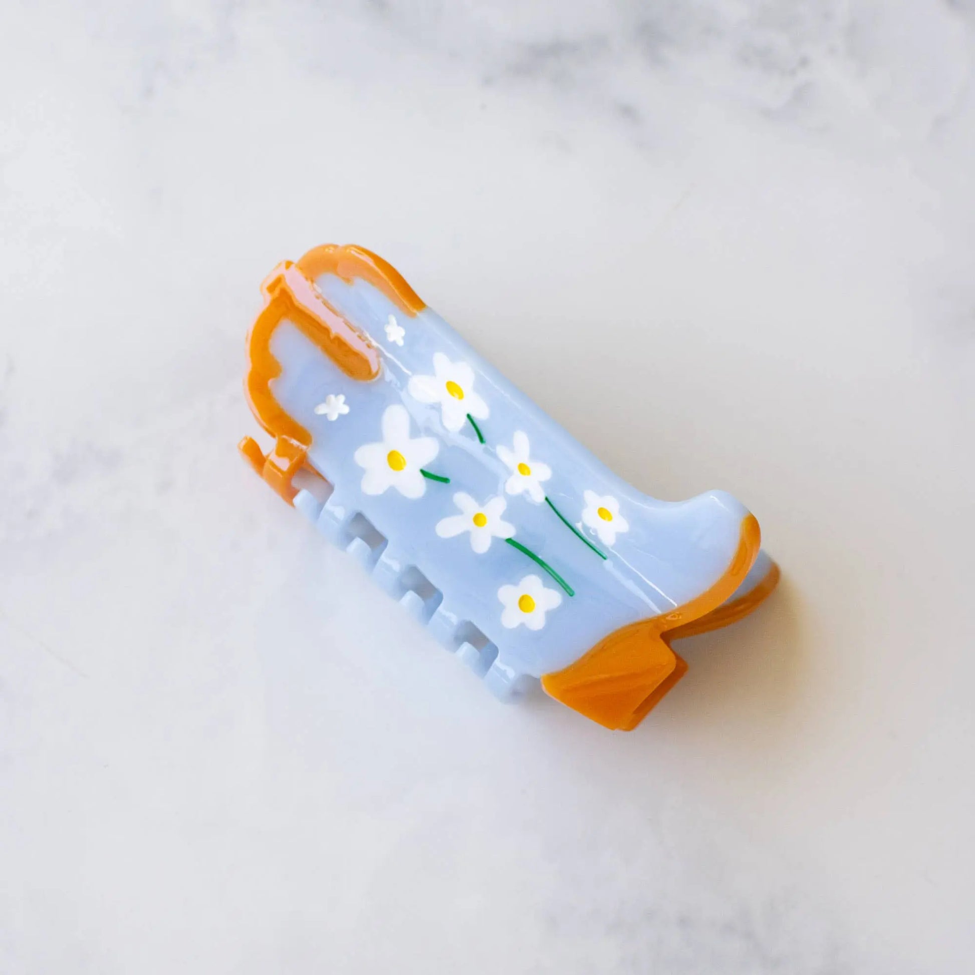 Eco Daisy Flower Cowboy Boots Claw Clip Imperfectly Perfect Boutique