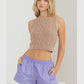 Cable Knit Crop Top - Imperfectly Perfect Boutique