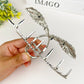 Metal Feather Cross Hair Clip - Imperfectly Perfect Boutique