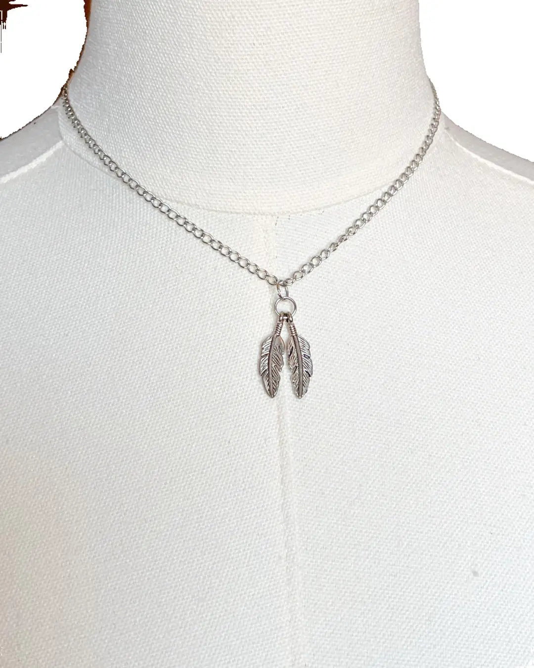 Feather Necklace Imperfectly Perfect Boutique