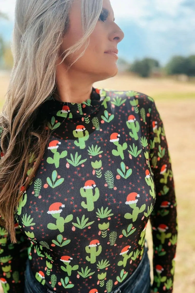 Feliz Navidad Mesh Top Sterling Kreek