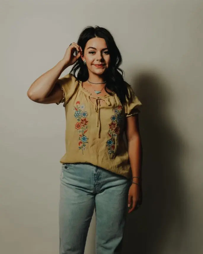 Floral Embroidery Top Imperfectly Perfect Boutique