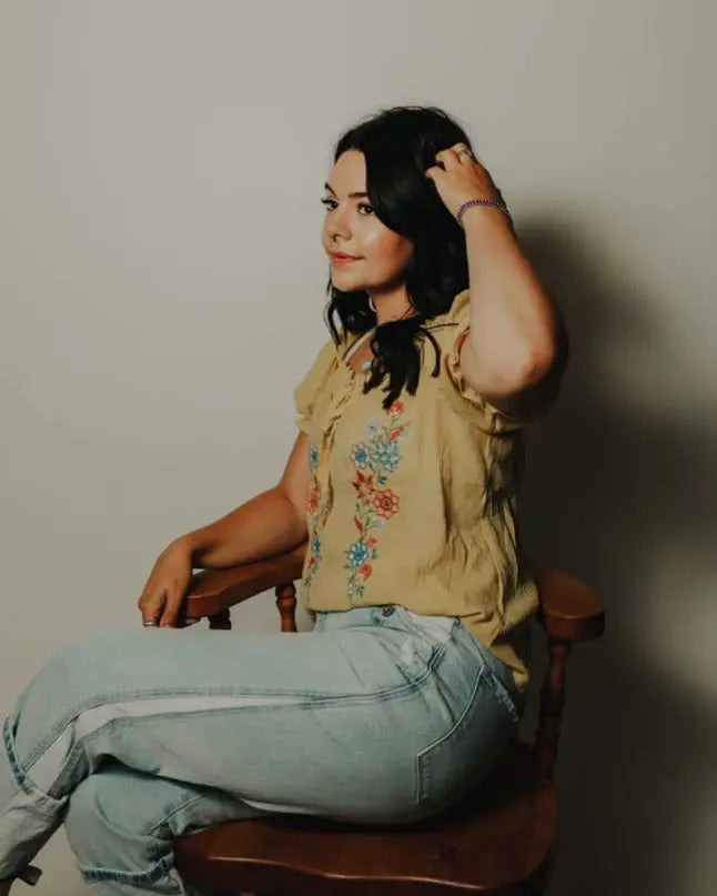 Floral Embroidery Top Imperfectly Perfect Boutique