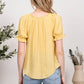 FLORAL EMBROIDERY WOVEN TOP - Imperfectly Perfect Boutique
