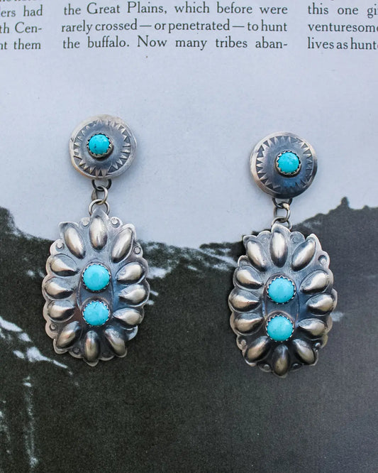 “Gallup” Turquoise Earrings Imperfectly Perfect Boutique