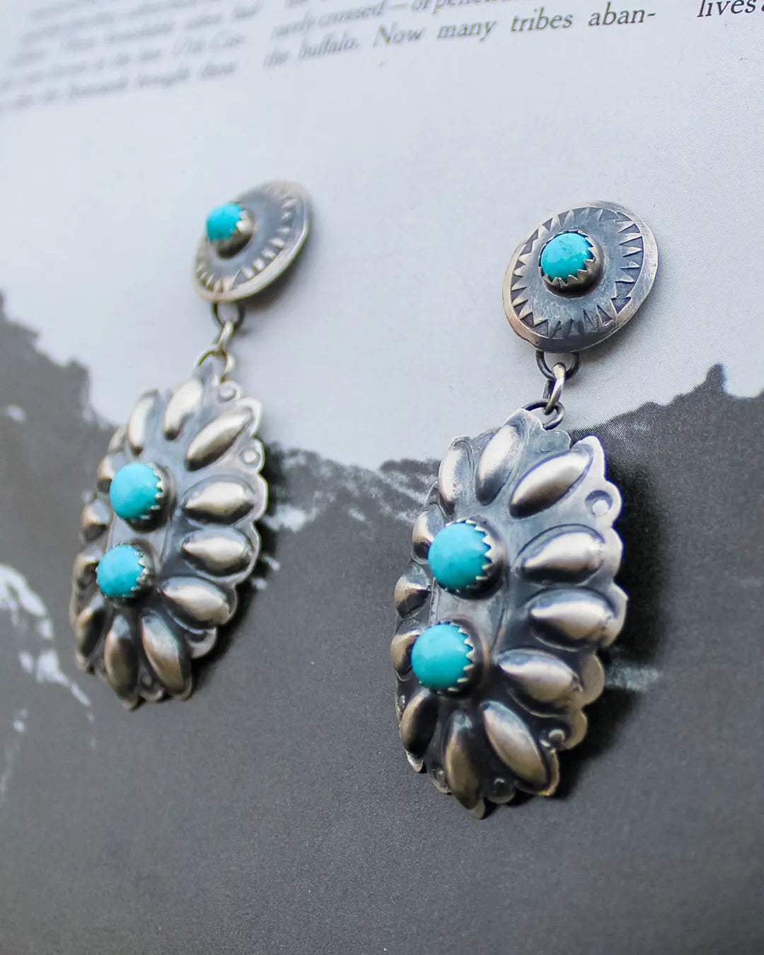 “Gallup” Turquoise Earrings Imperfectly Perfect Boutique
