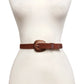 Genuine Suede Belt with Copper Buckle set - Imperfectly Perfect Boutique