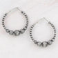 Graduated Pearl Hoop Earrings Imperfectly Perfect Boutique