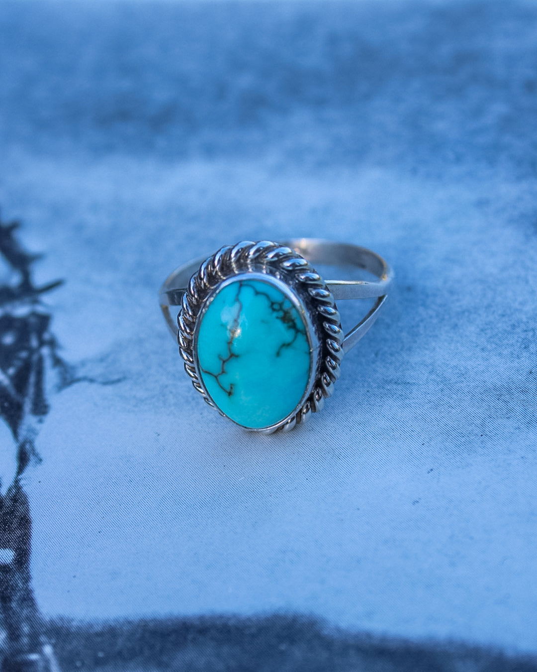 Oval Kingman Turquoise Ring - Imperfectly Perfect Boutique