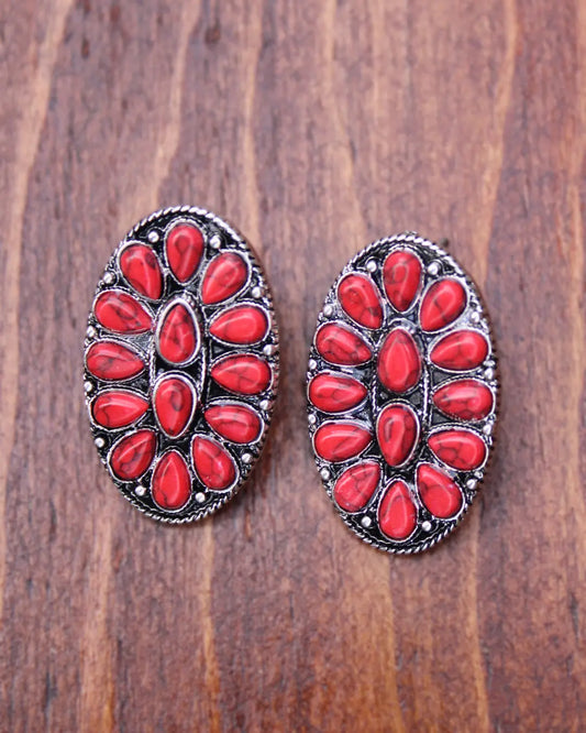 Kasen Earrings - Red - Imperfectly Perfect Boutique